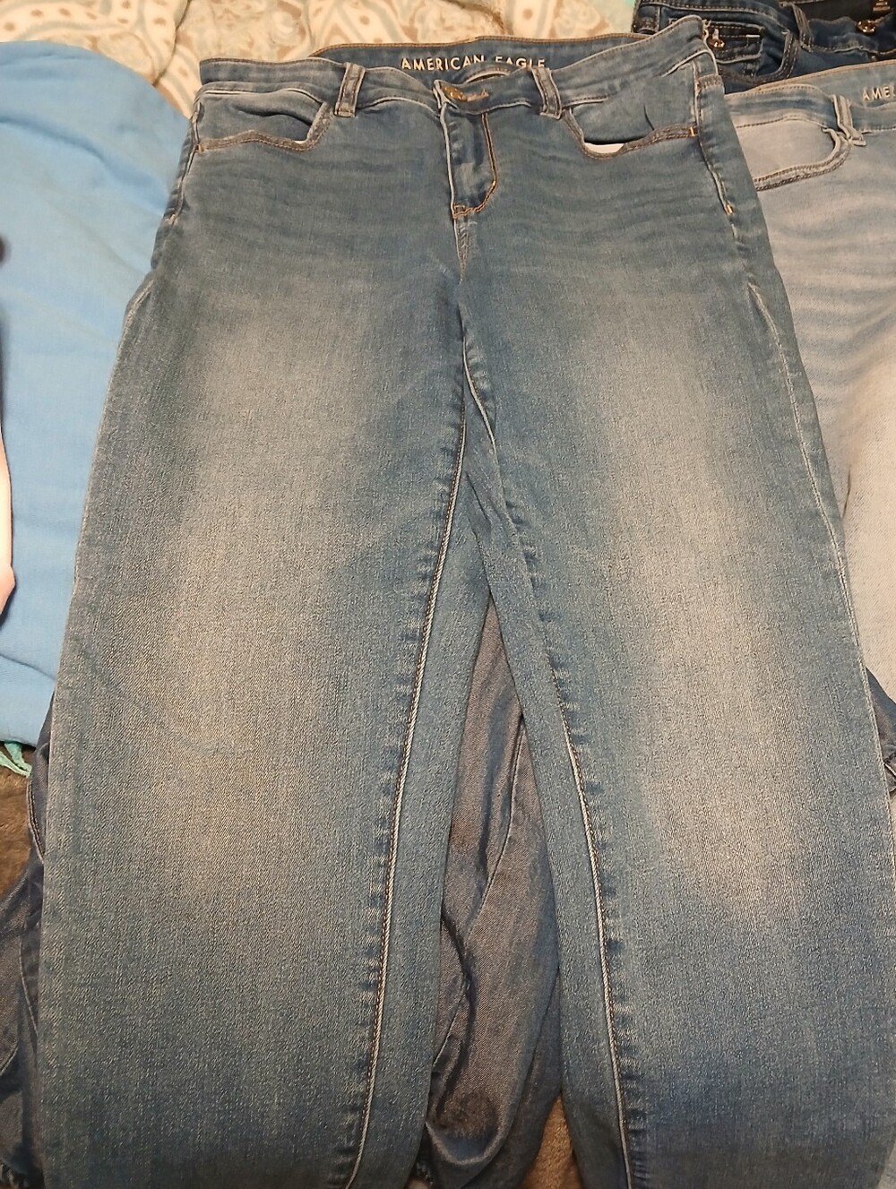 American Eagle Outfitters Women's Medium Blue Skinny Jeans